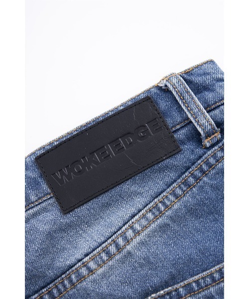 WOKE EDGE（ウォークエッジ）の「デニムパンツ｜Patchwork Denim｜WOKE EDGE（デニムパンツ・メンズ・ブルー・M/L/XL）」の8枚目の写真