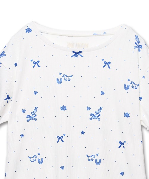 Common Noun(コモン ナウン)の「“HORSE” Midori Nakajima 半袖メロウリブトップス(Tシャツ/カットソー・レディース・ホワイト/ベージュ・L/M)」の4枚目の写真