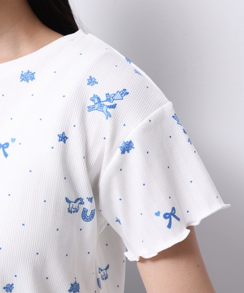 tシャツ HORSE” Midori Nakajima 半袖メロウリブトップス レディース メンズ HORSE