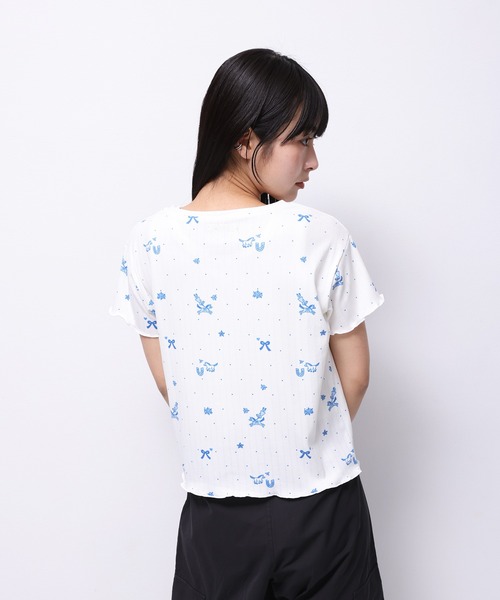 Common Noun(コモン ナウン)の「“HORSE” Midori Nakajima 半袖メロウリブトップス(Tシャツ/カットソー・レディース・ホワイト/ベージュ・L/M)」の8枚目の写真