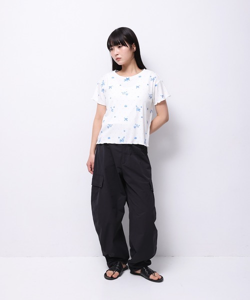 セール】'HORSE' Midori Nakajima 半袖メロウリブトップス（T