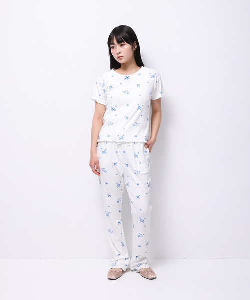 セール】'HORSE' Midori Nakajima 半袖メロウリブトップス（T