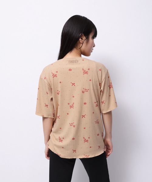 セール】'HORSE' Midori Nakajima 半袖メロウリブトップス（T
