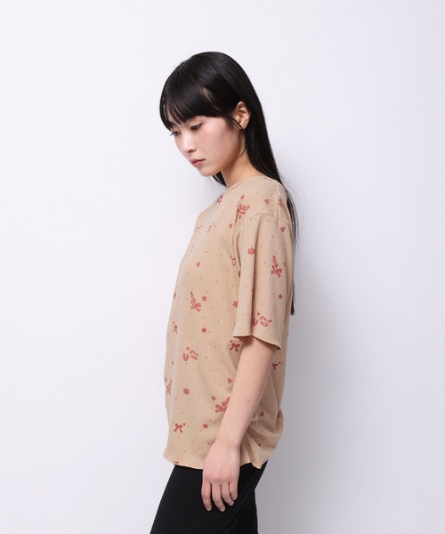 Common Noun(コモン ナウン)の「“HORSE” Midori Nakajima 半袖メロウリブトップス(Tシャツ/カットソー・レディース・ホワイト/ベージュ・L/M)」の12枚目の写真