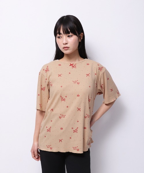 Common Noun(コモン ナウン)の「“HORSE” Midori Nakajima 半袖メロウリブトップス(Tシャツ/カットソー・レディース・ホワイト/ベージュ・L/M)」の11枚目の写真