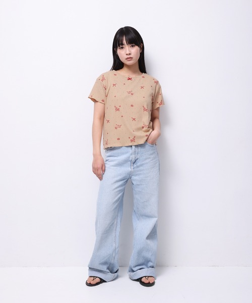 tシャツ HORSE” Midori Nakajima 半袖メロウリブトップス レディース メンズ HORSE