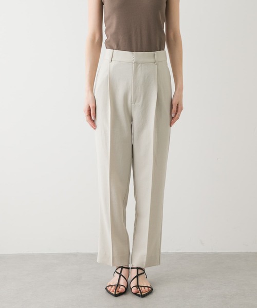 SENSE OF PLACE by URBAN RESEARCH（センスオブプレイスバイアーバンリサーチ）の「『UR TECH DRYLUXE』リネンライクテーパードパンツ（その他パンツ・レディース・ブラック/ライトベージュ/ネイビー/チャコールグレー・SMALL/MEDIUM/LARGE）」の11枚目の写真