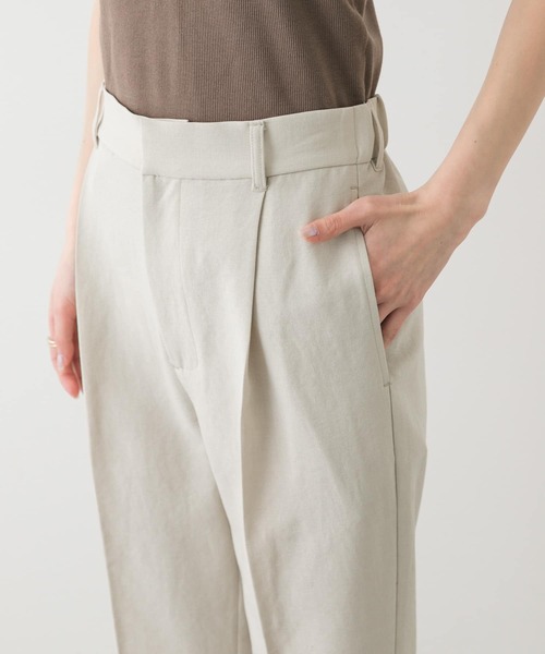 SENSE OF PLACE by URBAN RESEARCH（センスオブプレイスバイアーバンリサーチ）の「『UR TECH DRYLUXE』リネンライクテーパードパンツ（その他パンツ・レディース・ブラック/ライトベージュ/ネイビー/チャコールグレー・SMALL/MEDIUM/LARGE）」の8枚目の写真