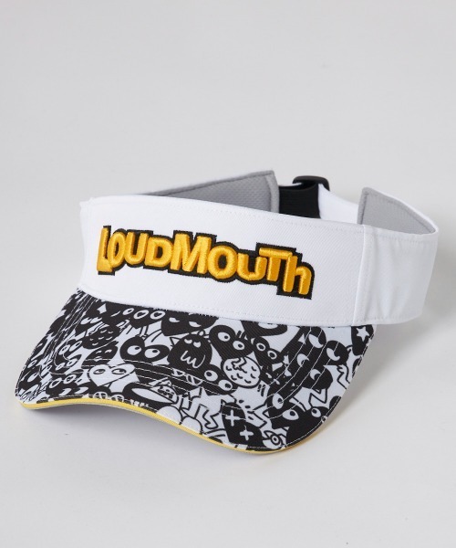 LOUDMOUTH ラウドマウス セットアップ ゴルフ ウェア ロゴ 人気 ラウドマウス ゴルフウェア サンバイザー ゴルフ メンズ