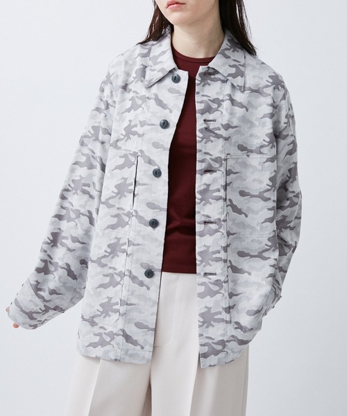 CAMO JAQUARD OVERSIZE SHIRTS