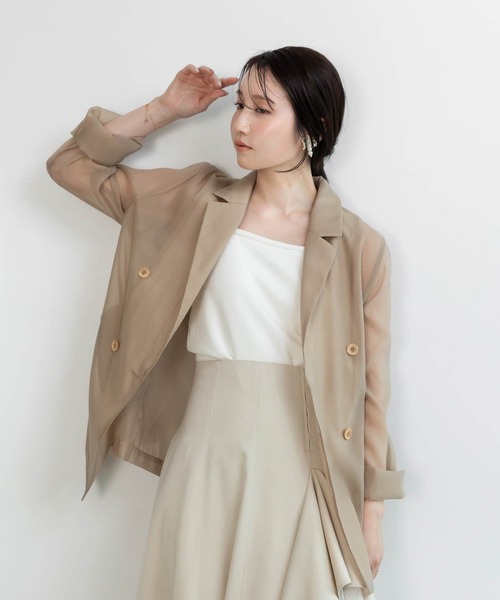 RANDA（ランダ）の「ダブルブレストシアージャケット（ブルゾン