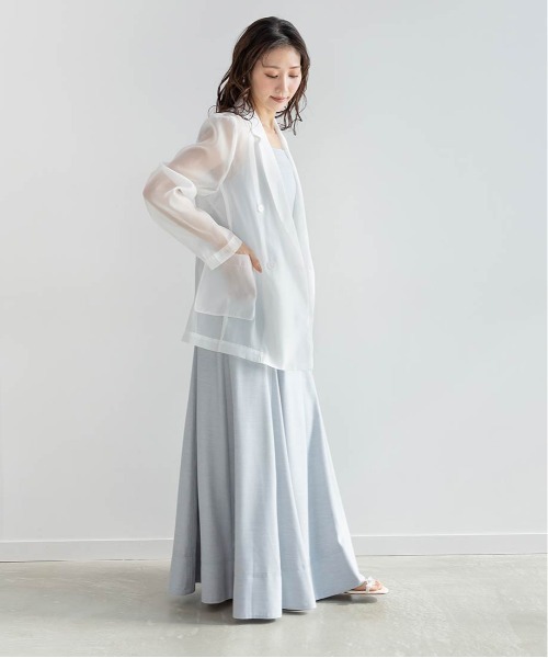 RANDA（ランダ）の「ダブルブレストシアージャケット（ブルゾン・レディース・ホワイト/ベージュ/ブラック・1/0）」の10枚目の写真