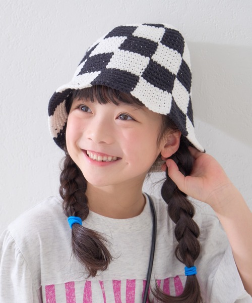 CIAOPANIC TYPY(チャオパニックティピー)の「【KIDS】アソート柄HAT(ハット・キッズ・アイボリー/ブラック/ブルー・ONE SIZE)」の3枚目の写真