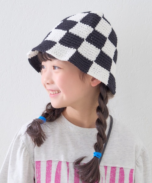 CIAOPANIC TYPY(チャオパニックティピー)の「【KIDS】アソート柄HAT(ハット・キッズ・アイボリー/ブラック/ブルー・ONE SIZE)」の5枚目の写真