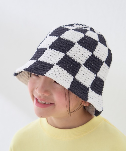 CIAOPANIC TYPY(チャオパニックティピー)の「【KIDS】アソート柄HAT(ハット・キッズ・アイボリー/ブラック/ブルー・ONE SIZE)」の6枚目の写真