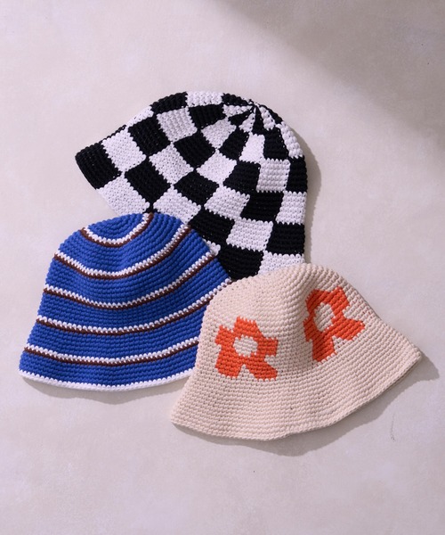 CIAOPANIC TYPY(チャオパニックティピー)の「【KIDS】アソート柄HAT(ハット・キッズ・アイボリー/ブラック/ブルー・ONE SIZE)」の12枚目の写真