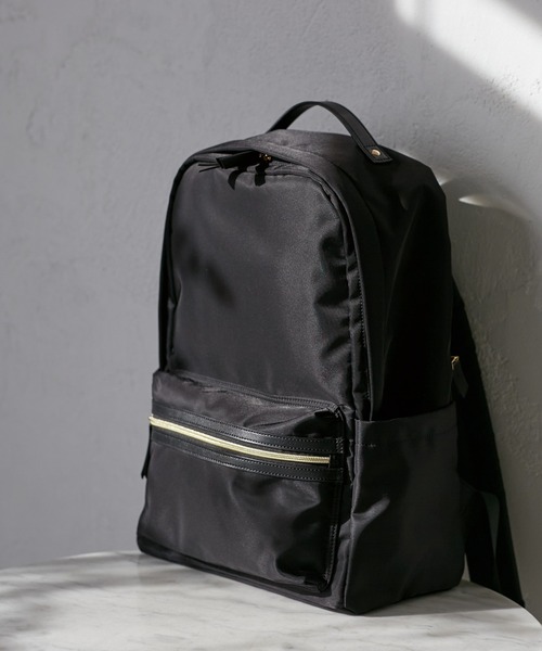 ROPE' PICNIC（ロペピクニック）の「【TEMPERATE/テンパレイト別注】【撥水加工】リュック 20L/通勤対応（バックパック/リュック・レディース・ブラック/ダークブラウン・FREE）」の5枚目の写真