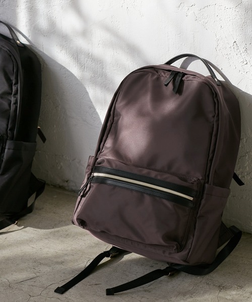 ROPE' PICNIC（ロペピクニック）の「【TEMPERATE/テンパレイト別注】【撥水加工】リュック 20L/通勤対応（バックパック/リュック・レディース・ブラック/ダークブラウン・FREE）」の6枚目の写真