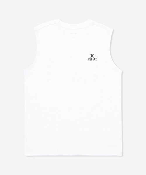 Hurley （ハーレー）の「【Hurley/ハーレー】ロゴタンクトップ　バックプリント　吸汗速乾　OFF SHORE WIND SL（タンクトップ・メンズ・ホワイト/チャコールグレー/ブラック・LARGE/MEDIUM/SMALL/X-LARGE）」の2枚目の写真