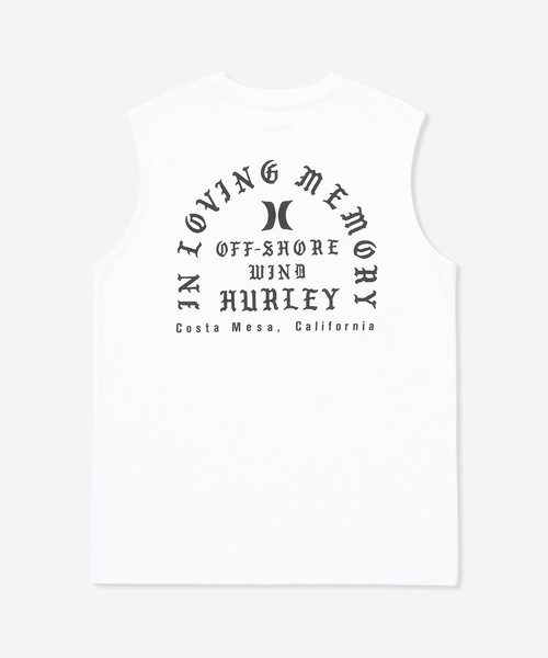 Hurley （ハーレー）の「【Hurley/ハーレー】ロゴタンクトップ　バックプリント　吸汗速乾　OFF SHORE WIND SL（タンクトップ・メンズ・ホワイト/チャコールグレー/ブラック・LARGE/MEDIUM/SMALL/X-LARGE）」の4枚目の写真
