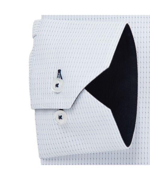 TOKYO SHIRTS(トウキョウシャツ)の「形態安定ノーアイロン ボタンダウン 長袖ストレッチビジネスワイシャツ(ビジネスシャツ・メンズ・ブルー・首回り39cm-裄丈80cm/首回り39cm-裄丈84cm/首回り41cm-裄丈86cm/首回り42cm-裄丈82cm/首回り42cm-裄丈86cm/首回り43cm-裄丈86cm/首回り37cm-裄丈80cm/首回り41cm-裄丈82cm/首回り43cm-裄丈82cm/首回り37cm-裄丈84cm)」の3枚目の写真