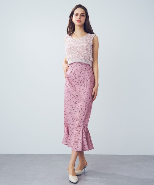 新品　The Girls Society フラッフィーフリンジニット ホワイト セール】フラッフィーフリンジニット（ニット/セーター）｜DEICY