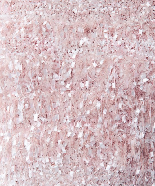 DEICY（デイシー）の「フラッフィーフリンジニット（ニット/セーター・レディース・ブルー/アイボリー/ピンク・FREE）」の15枚目の写真