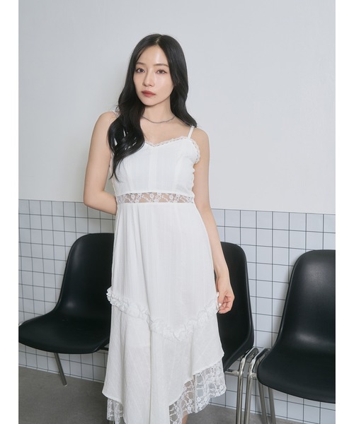 ANDGEEBEE（アンジービー）の「イレヘムレースキャミワンピ（ワンピース・レディース・グレー/ホワイト・FREE）」の14枚目の写真