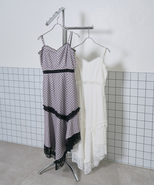 ANDGEEBEE（アンジービー）の「イレヘムレースキャミワンピ（ワンピース・レディース・グレー/ホワイト・FREE）」の16枚目の写真