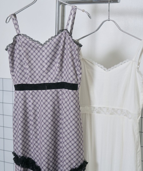 ANDGEEBEE（アンジービー）の「イレヘムレースキャミワンピ（ワンピース・レディース・グレー/ホワイト・FREE）」の17枚目の写真