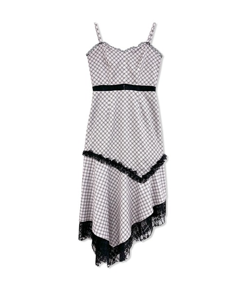 ANDGEEBEE（アンジービー）の「イレヘムレースキャミワンピ（ワンピース・レディース・グレー/ホワイト・FREE）」の8枚目の写真