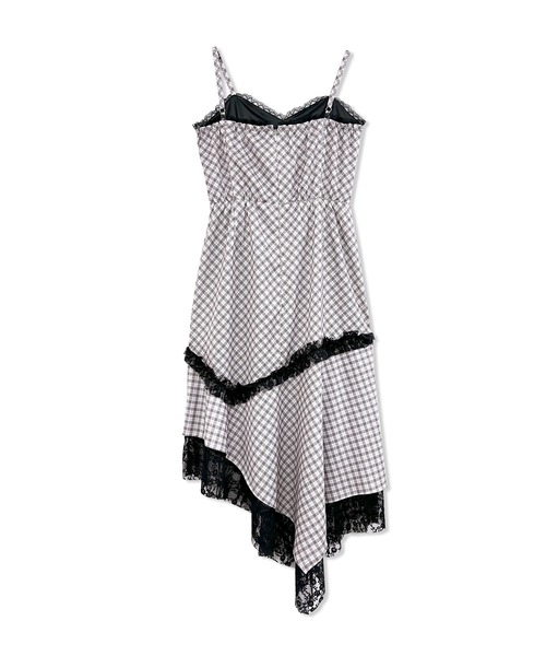 ANDGEEBEE（アンジービー）の「イレヘムレースキャミワンピ（ワンピース・レディース・グレー/ホワイト・FREE）」の9枚目の写真