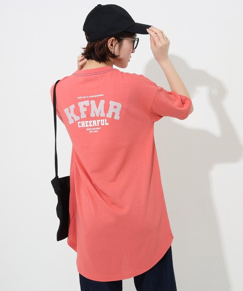 KRIFF MAYER Lady's Collection（クリフメイヤーレディースコレクション）の「【汗染み防止・防汚・接触冷感】ウェットプロテクトチュニック（Tシャツ/カットソー・レディース・レッド/ライトグリーン/カラフル/チャコール/ネイビー/オフホワイト/グレー・MEDIUM/LARGE）」の6枚目の写真