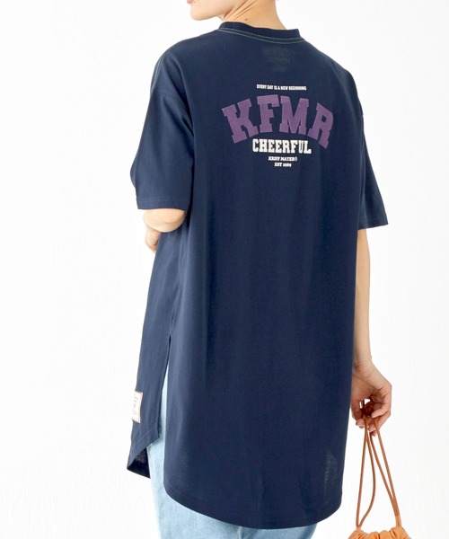 KRIFF MAYER Lady's Collection（クリフメイヤーレディースコレクション）の「【汗染み防止・防汚・接触冷感】ウェットプロテクトチュニック（Tシャツ/カットソー・レディース・レッド/ライトグリーン/カラフル/チャコール/ネイビー/オフホワイト/グレー・MEDIUM/LARGE）」の8枚目の写真