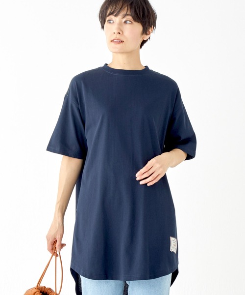 KRIFF MAYER Lady's Collection（クリフメイヤーレディースコレクション）の「【汗染み防止・防汚・接触冷感】ウェットプロテクトチュニック（Tシャツ/カットソー・レディース・レッド/ライトグリーン/カラフル/チャコール/ネイビー/オフホワイト/グレー・MEDIUM/LARGE）」の9枚目の写真