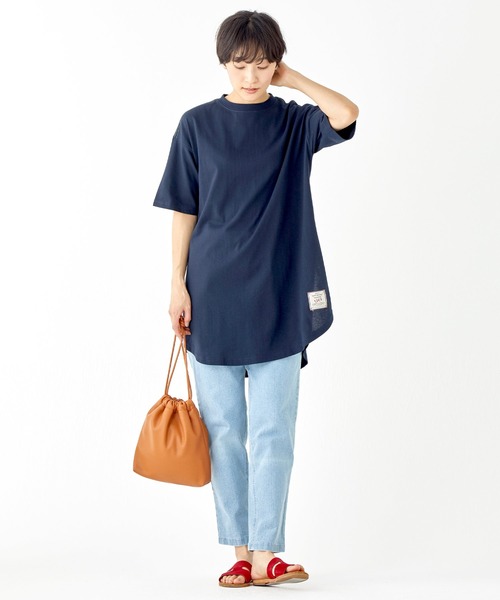 KRIFF MAYER Lady's Collection（クリフメイヤーレディースコレクション）の「【汗染み防止・防汚・接触冷感】ウェットプロテクトチュニック（Tシャツ/カットソー・レディース・レッド/ライトグリーン/カラフル/チャコール/ネイビー/オフホワイト/グレー・MEDIUM/LARGE）」の10枚目の写真