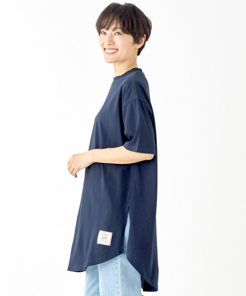 KRIFF MAYER Lady's Collection（クリフメイヤーレディースコレクション）の「【汗染み防止・防汚・接触冷感】ウェットプロテクトチュニック（Tシャツ/カットソー・レディース・レッド/ライトグリーン/カラフル/チャコール/ネイビー/オフホワイト/グレー・MEDIUM/LARGE）」の12枚目の写真