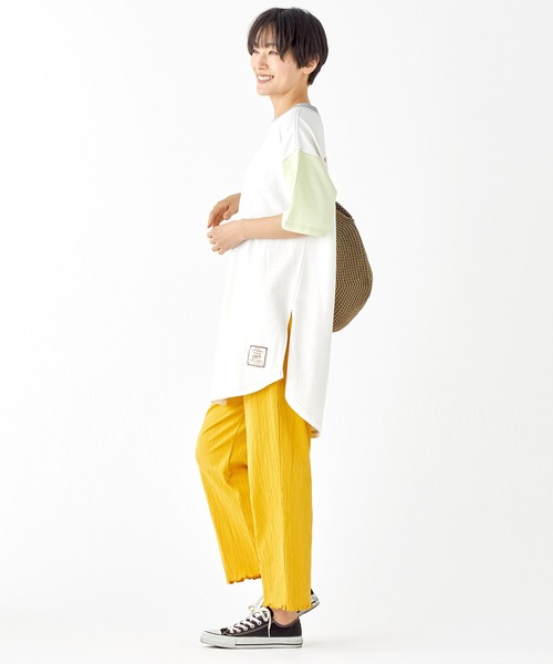 KRIFF MAYER Lady's Collection（クリフメイヤーレディースコレクション）の「【汗染み防止・防汚・接触冷感】ウェットプロテクトチュニック（Tシャツ/カットソー・レディース・レッド/ライトグリーン/カラフル/チャコール/ネイビー/オフホワイト/グレー・MEDIUM/LARGE）」の17枚目の写真