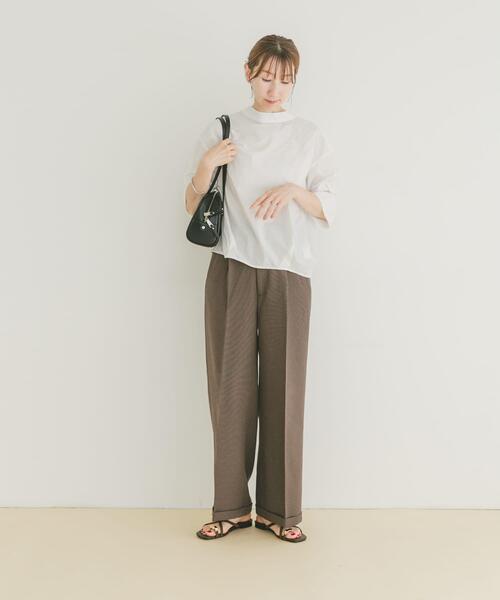 ITEMS URBANRESEARCH（アイテムズ アーバンリサーチ）の「5ブソデハイネックブラウス（シャツ/ブラウス・レディース・ブルー/チャコールグレー/ホワイト・FREE）」の16枚目の写真
