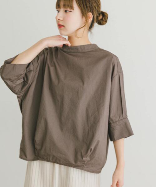 ITEMS URBANRESEARCH（アイテムズ アーバンリサーチ）の「5ブソデハイネックブラウス（シャツ/ブラウス・レディース・ブルー/チャコールグレー/ホワイト・FREE）」の17枚目の写真