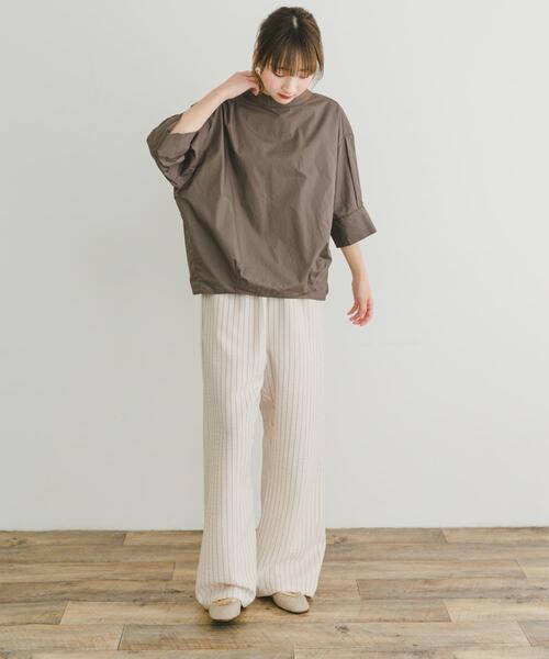 ITEMS URBANRESEARCH（アイテムズ アーバンリサーチ）の「5ブソデハイネックブラウス（シャツ/ブラウス・レディース・ブルー/チャコールグレー/ホワイト・FREE）」の18枚目の写真