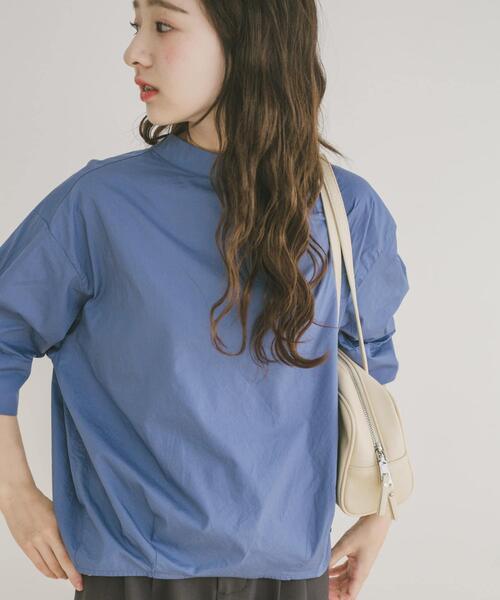 ITEMS URBANRESEARCH（アイテムズ アーバンリサーチ）の「5ブソデハイネックブラウス（シャツ/ブラウス・レディース・ブルー/チャコールグレー/ホワイト・FREE）」の22枚目の写真