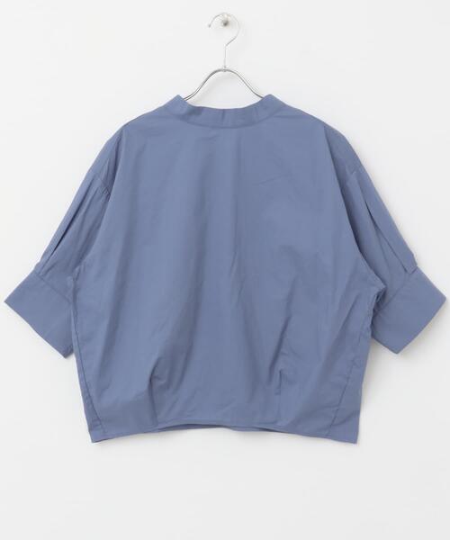 ITEMS URBANRESEARCH（アイテムズ アーバンリサーチ）の「5ブソデハイネックブラウス（シャツ/ブラウス・レディース・ブルー/チャコールグレー/ホワイト・FREE）」の7枚目の写真