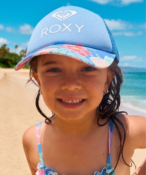 ROXY(ロキシー)の「SWEET EMOTIONS/ロキシーキッズキャップ(帽子)(キャップ・キッズ・ブルー/ピンク・FREE)」の2枚目の写真