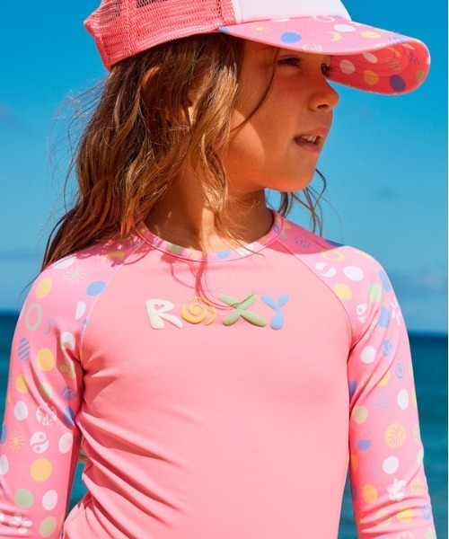ROXY(ロキシー)の「SWEET EMOTIONS/ロキシーキッズキャップ(帽子)(キャップ・キッズ・ブルー/ピンク・FREE)」の8枚目の写真