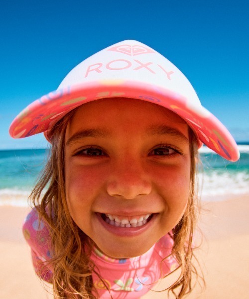 ROXY(ロキシー)の「SWEET EMOTIONS/ロキシーキッズキャップ(帽子)(キャップ・キッズ・ブルー/ピンク・FREE)」の9枚目の写真