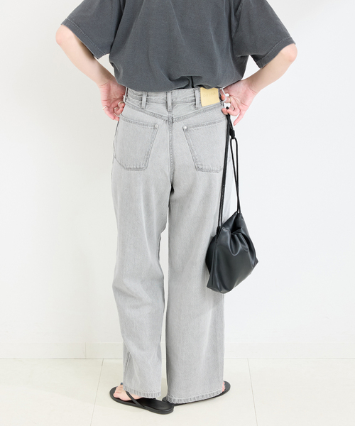 ベーセーストック デュ ジュール バレルレッグデニム36ホワイト 追加》ウォッシャブル / DU JOUR/デュ ジュール BARREL BAGGY