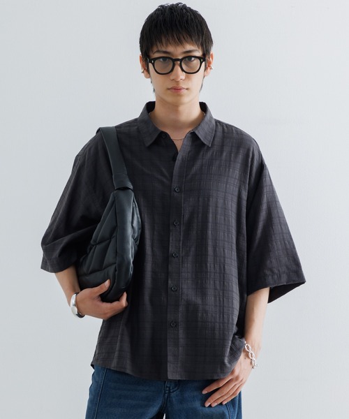 Check sheer HS shirt / チェックシアーハーフスリーブシャツ（シャツ