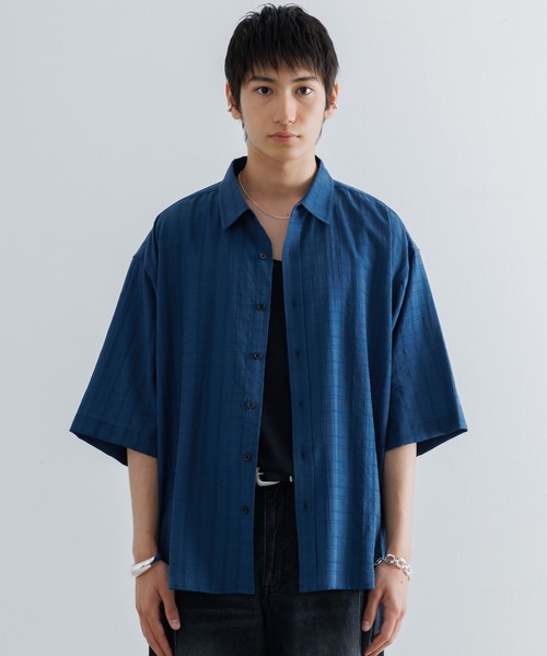 Check sheer HS shirt / チェックシアーハーフスリーブシャツ（シャツ