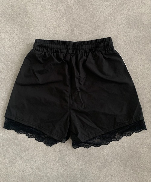 セール】サイドライン レース スポーティーショートナイロンパンツ
